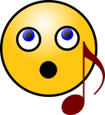 Bild Smiley mit Note